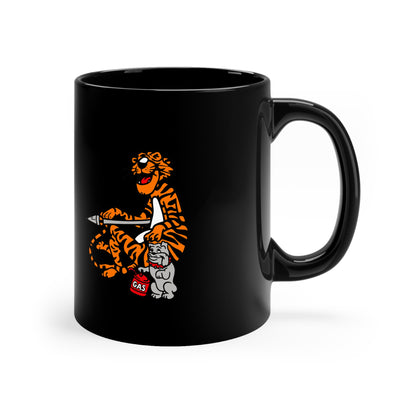 Young Tiger Black Coffee Mug - Classic 11oz Ceramic Coffee Cup