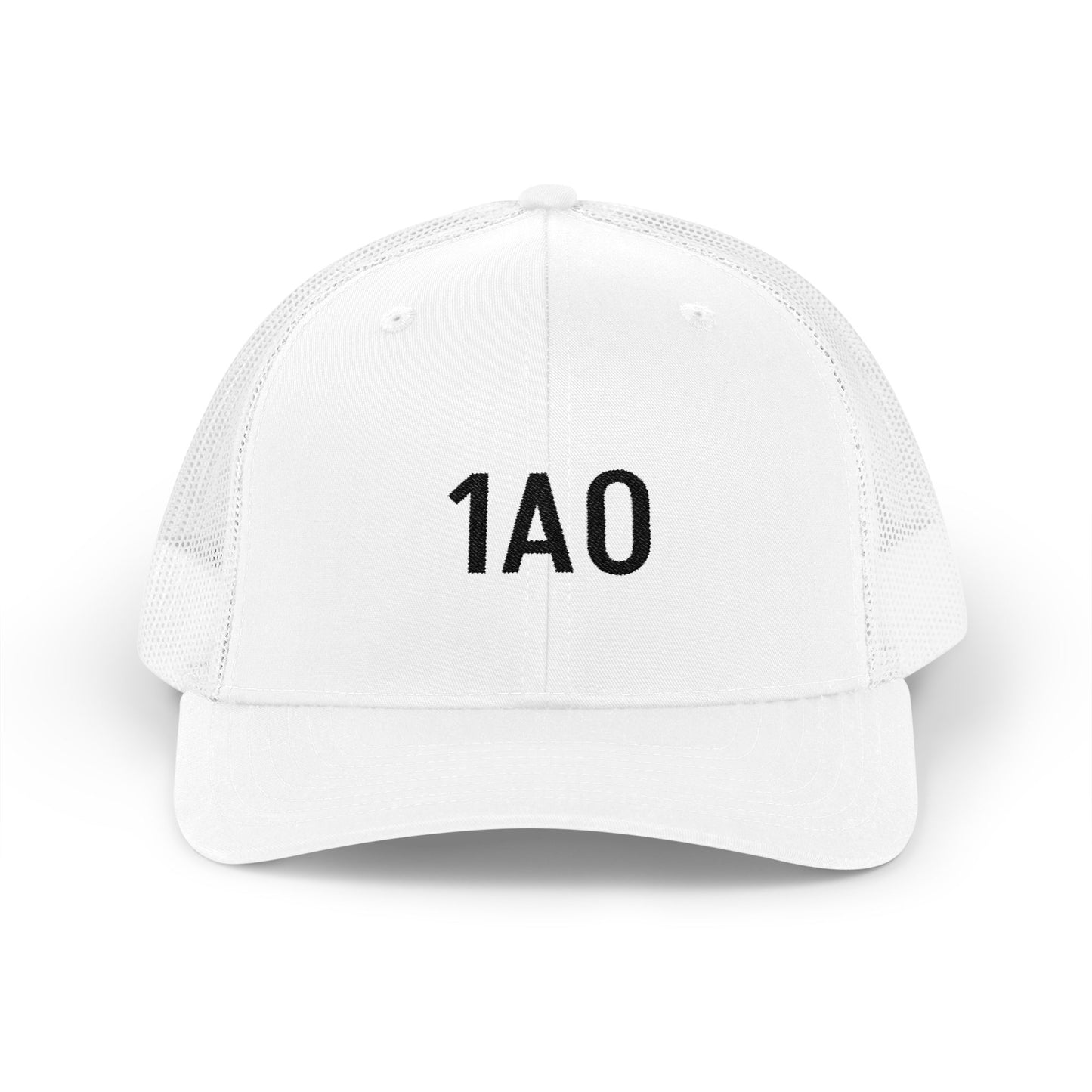 1A0 Embroidered Trucker Cap - Snapback Mesh Hat