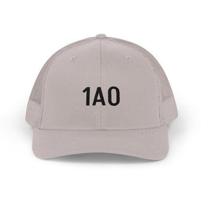 1A0 Embroidered Trucker Cap - Snapback Mesh Hat