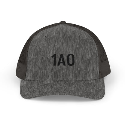 1A0 Embroidered Trucker Cap - Snapback Mesh Hat