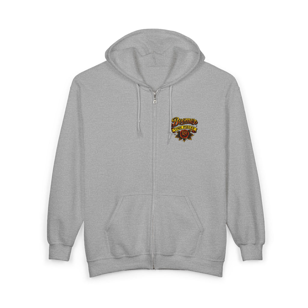 Boomer Time Pieces official Zip Hoodie