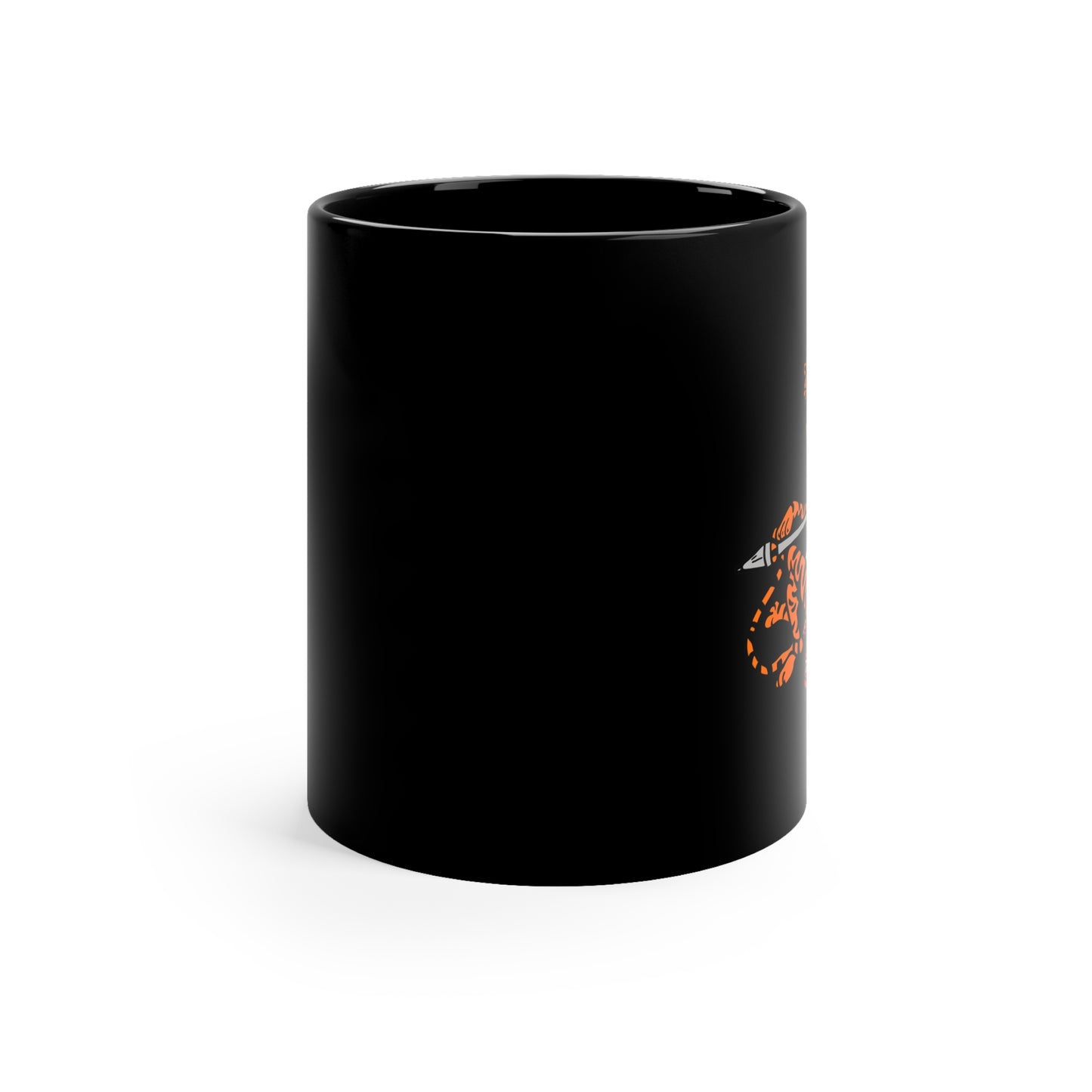 Young Tiger Black Coffee Mug - Classic 11oz Ceramic Coffee Cup