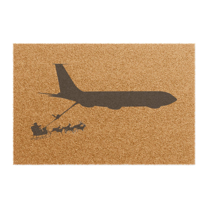 Refueling Santa Doormat