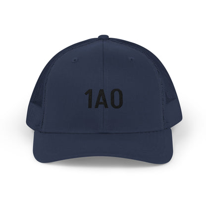 1A0 Embroidered Trucker Cap - Snapback Mesh Hat