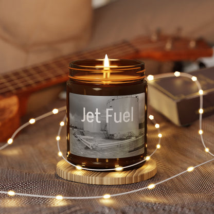 Jet Fuel Scented Soy Candle — Amber Jar Aromatherapy Candle
