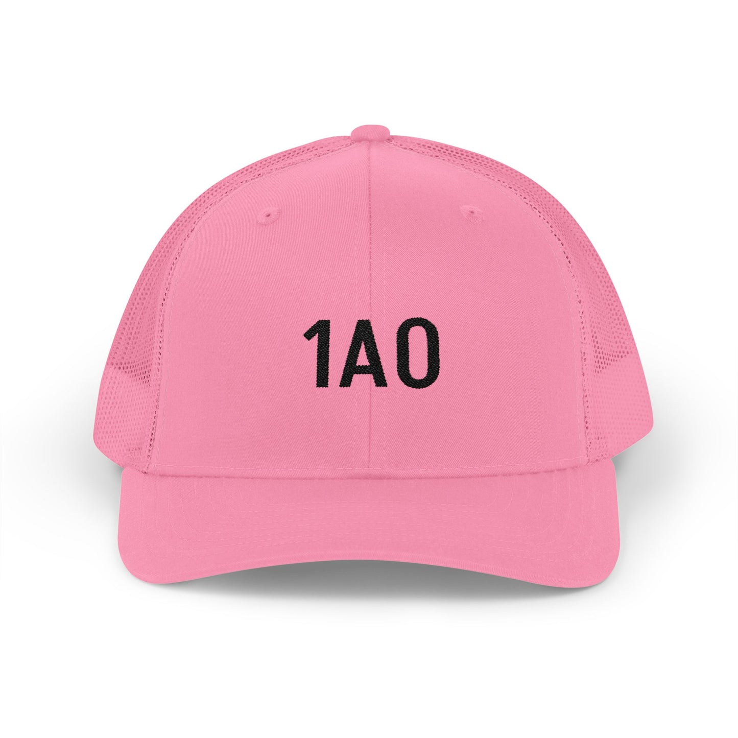 1A0 Embroidered Trucker Cap - Snapback Mesh Hat