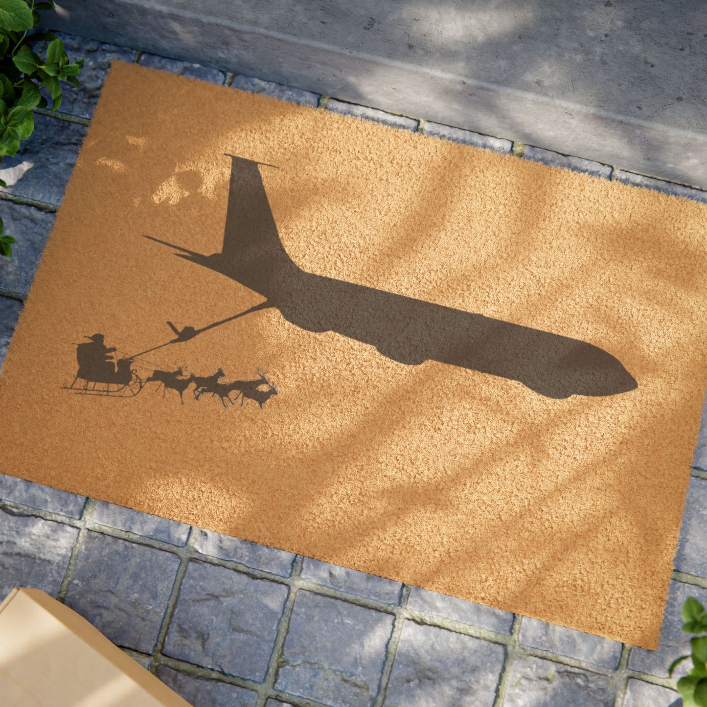 Refueling Santa Doormat