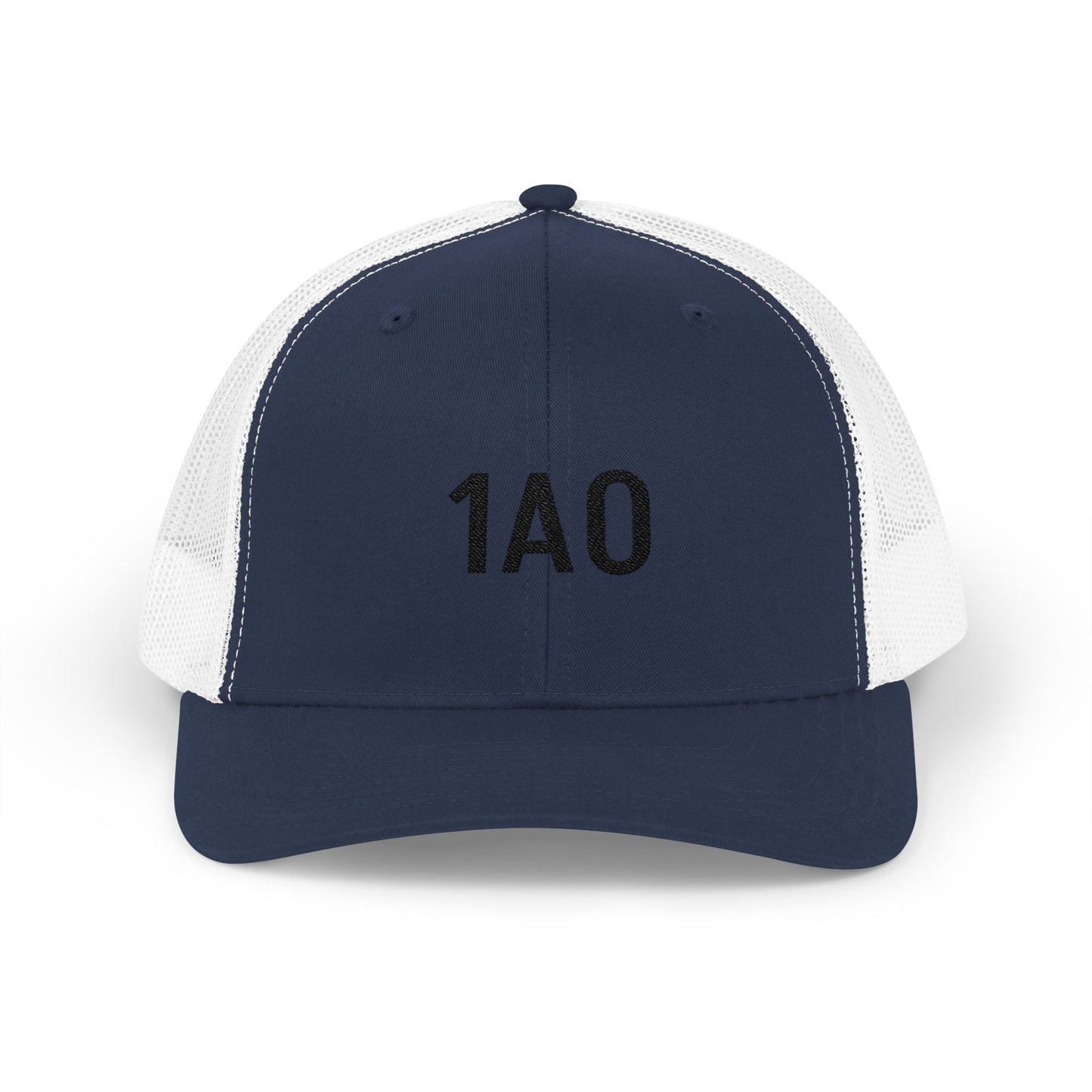 1A0 Embroidered Trucker Cap - Snapback Mesh Hat