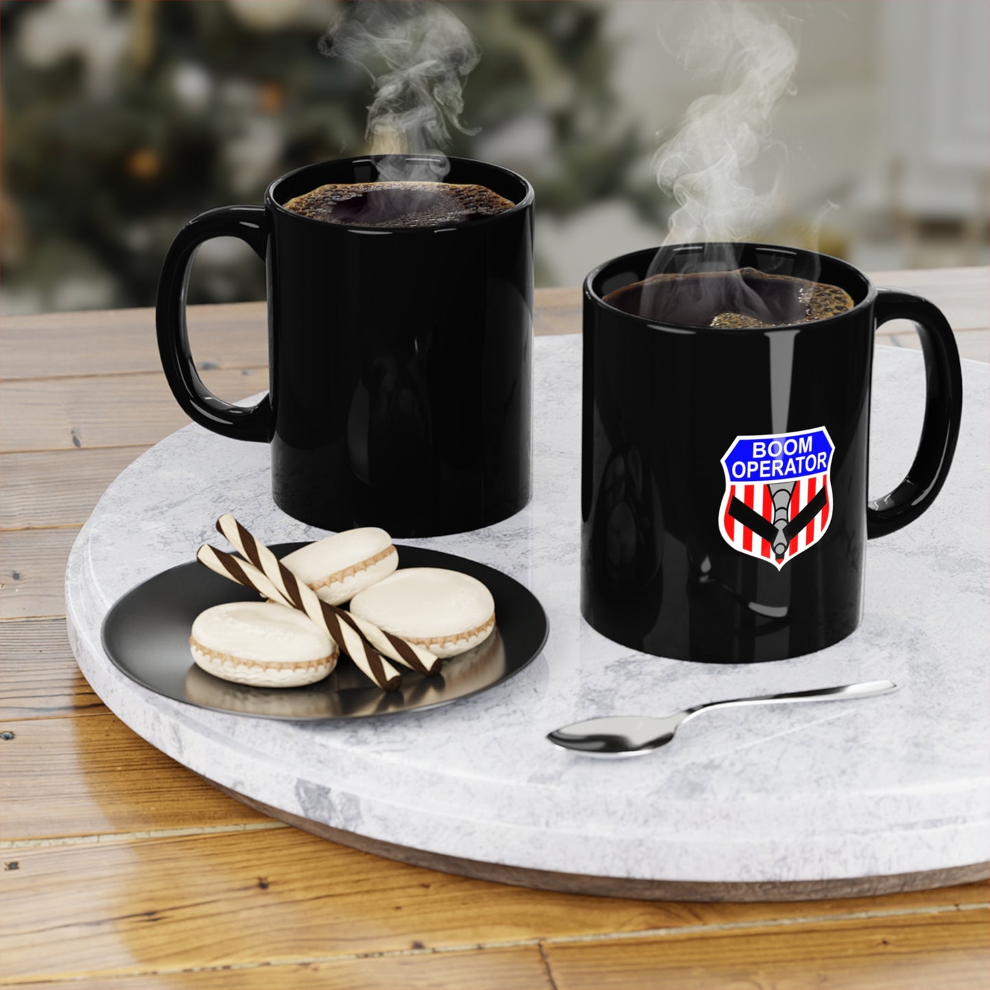 Boom Operator Black Coffee Mug - Classic 11oz Ceramic Coffee Cup