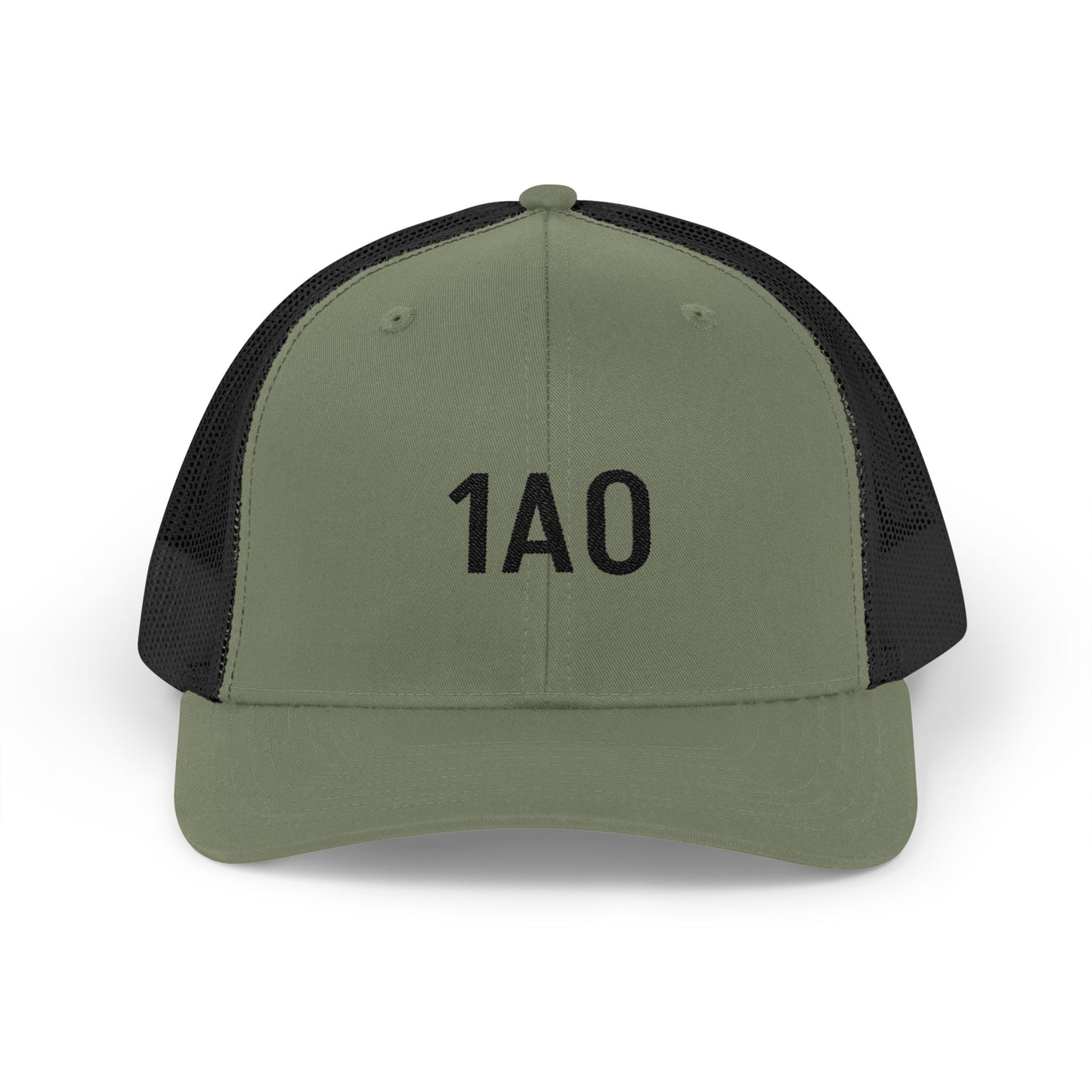 1A0 Embroidered Trucker Cap - Snapback Mesh Hat