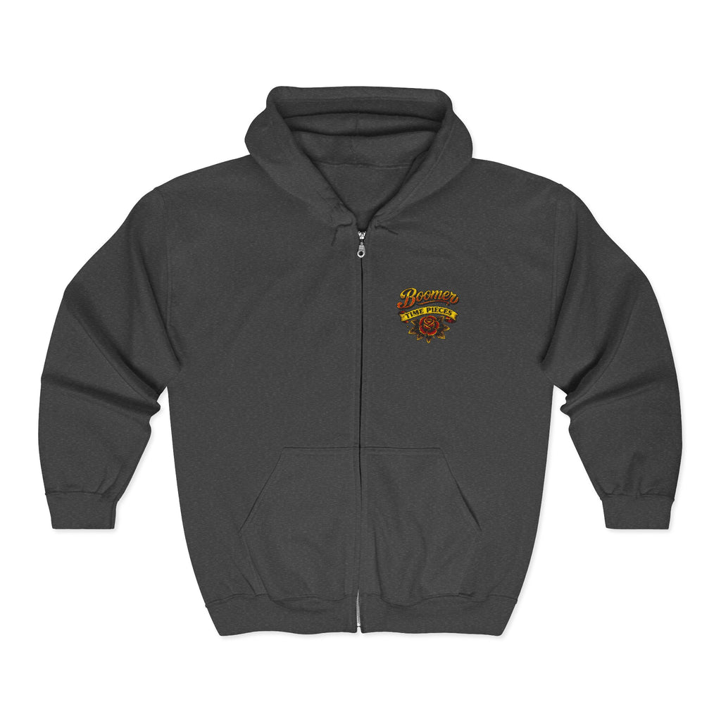 Boomer Time Pieces official Zip Hoodie