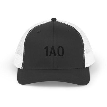 1A0 Embroidered Trucker Cap - Snapback Mesh Hat