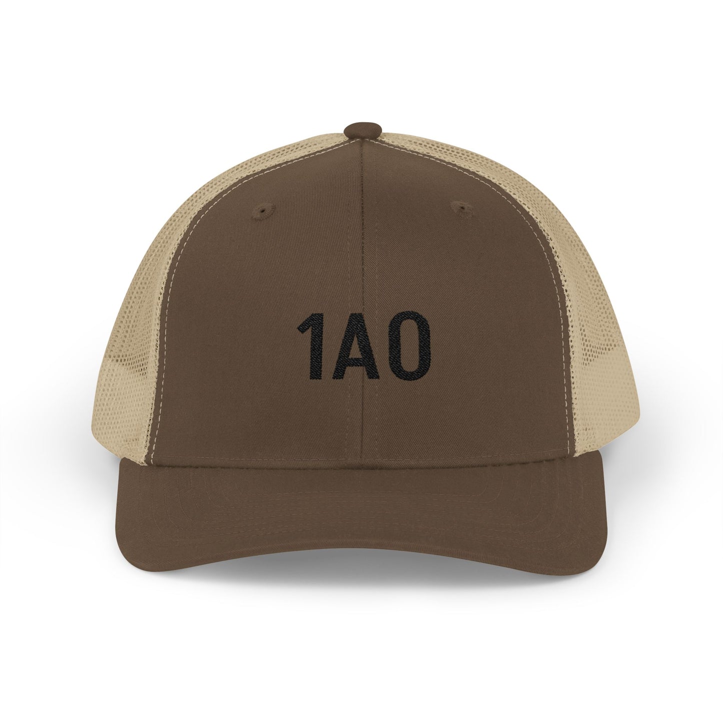 1A0 Embroidered Trucker Cap - Snapback Mesh Hat