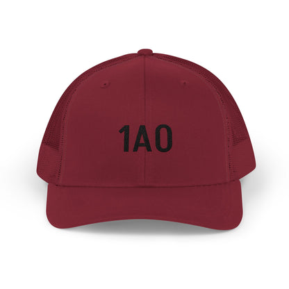 1A0 Embroidered Trucker Cap - Snapback Mesh Hat